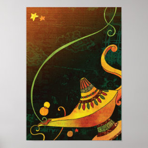 Poster de la lampe de Genie