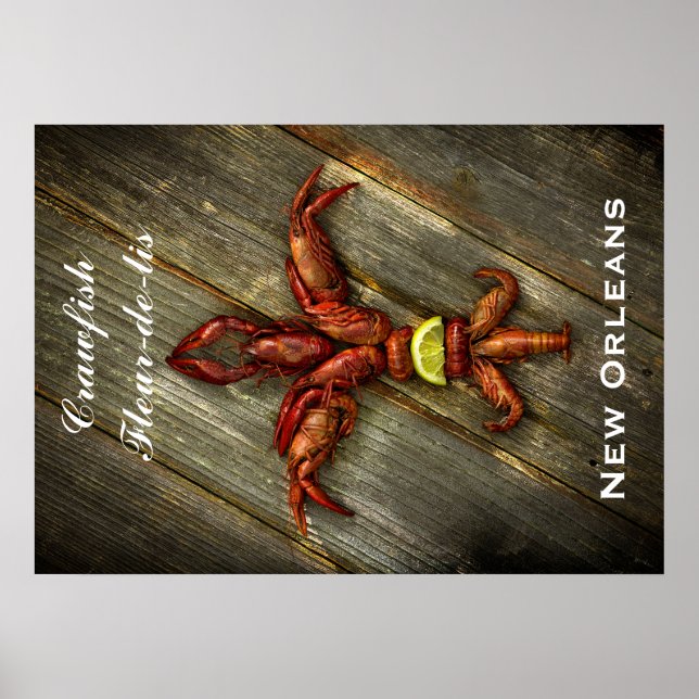 Poster de la langouste Fleur-De-Lis (Devant)