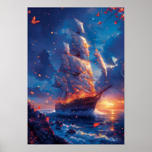 Poster de la libellule d'Imaginaire