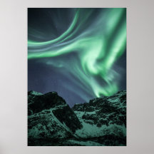 Poster de la lumière du Nord en Norvège