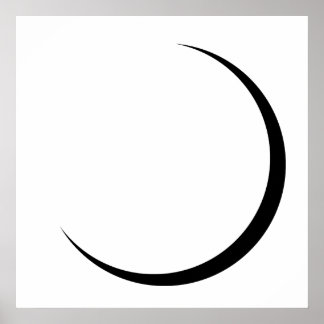 Poster de la lune du croissant