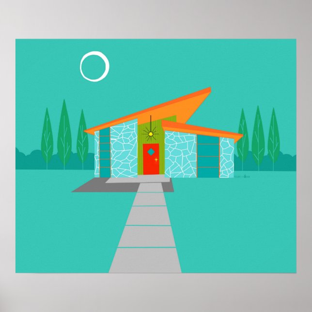 Poster de la maison de dessin de l'ère spatiale (Devant)