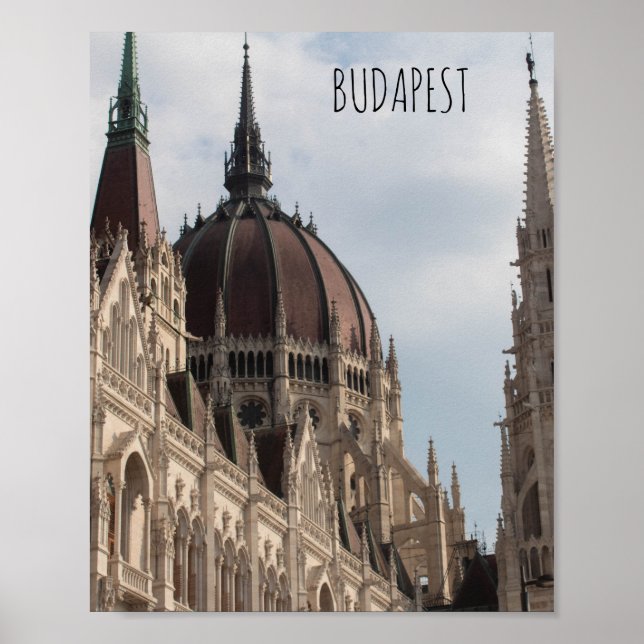 Poster de la Maison du Parlement de Budapest (Devant)