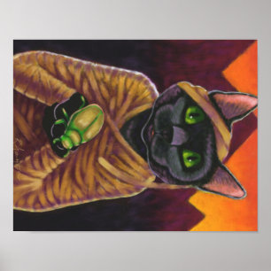 Poster de la maman de chat noir