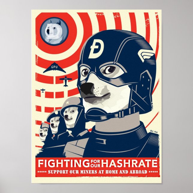 Poster de la mine Dogecoin (Devant)