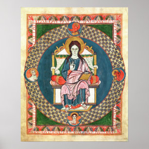 Poster De la morue. 1948 Christ en Majesté