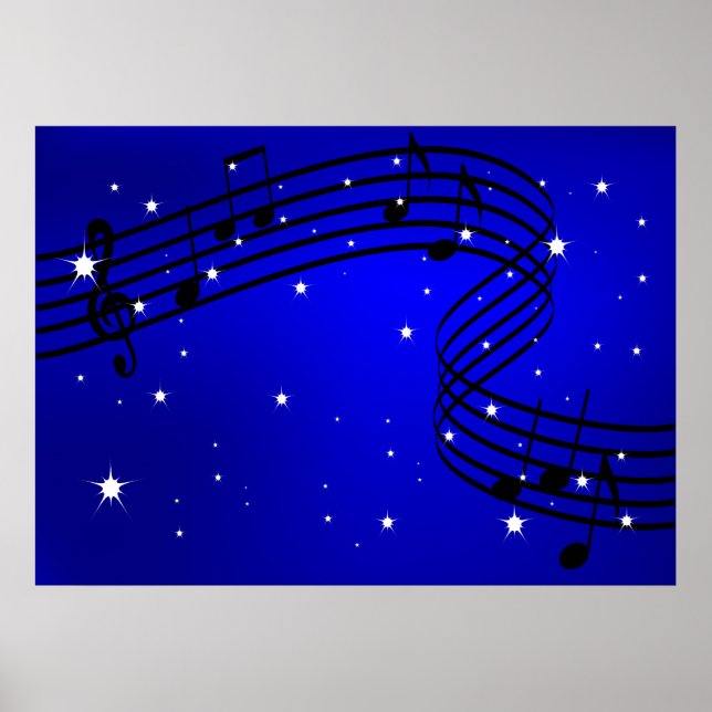 Poster de la musique de nuit (Devant)