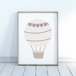 Poster de la nourricière à bulle d'air chaud viole