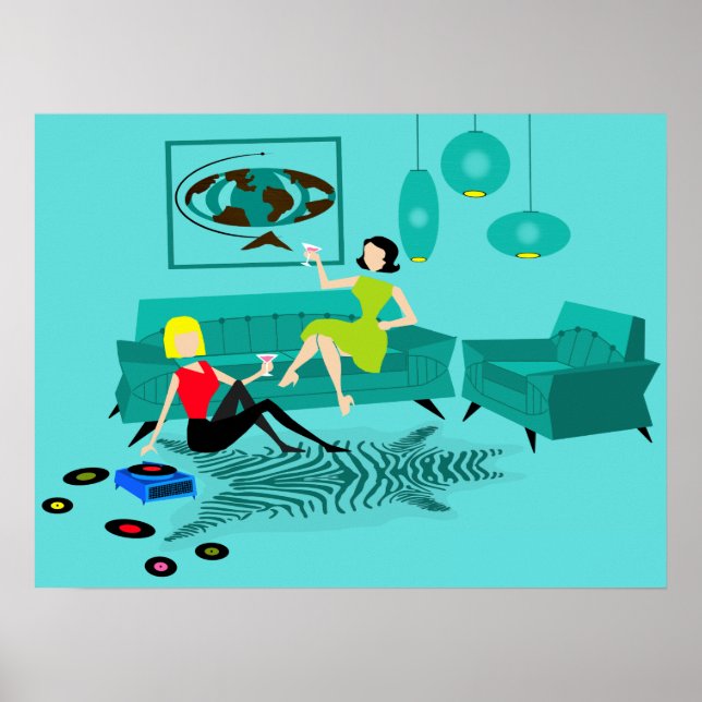 Poster de la nuit de Retro GIrls (Devant)