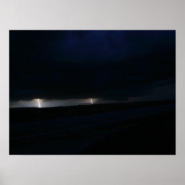 Poster de la nuit double éclair (Devant)