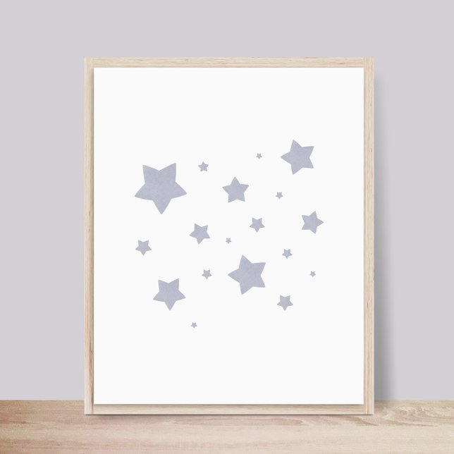 Poster de la Nursery Blue Stars (Créateur téléchargé)