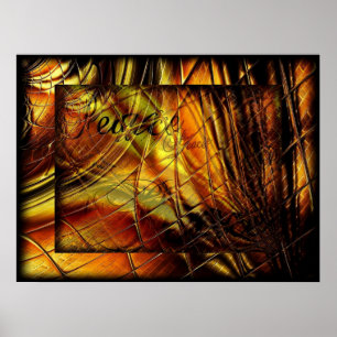Poster de la paix Abstraite du verre