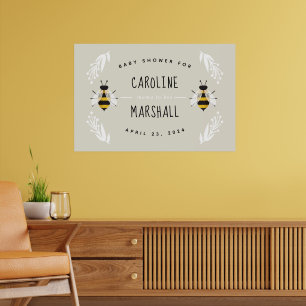 Poster de la pancarte Baby shower neutre pour mama