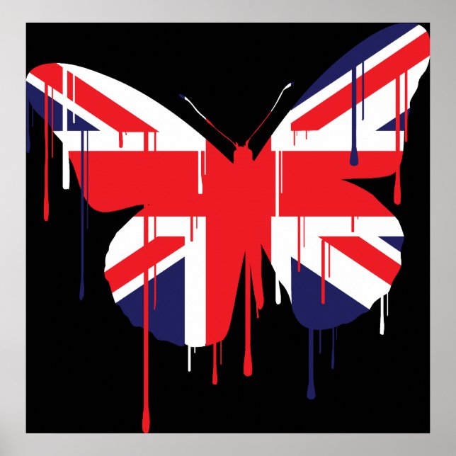 Poster de la peinture papillon (Devant)