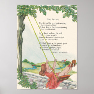 Poster de la pépinière Swing Robert Louis Stevenso