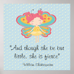 Poster de la petite et fierce papillon