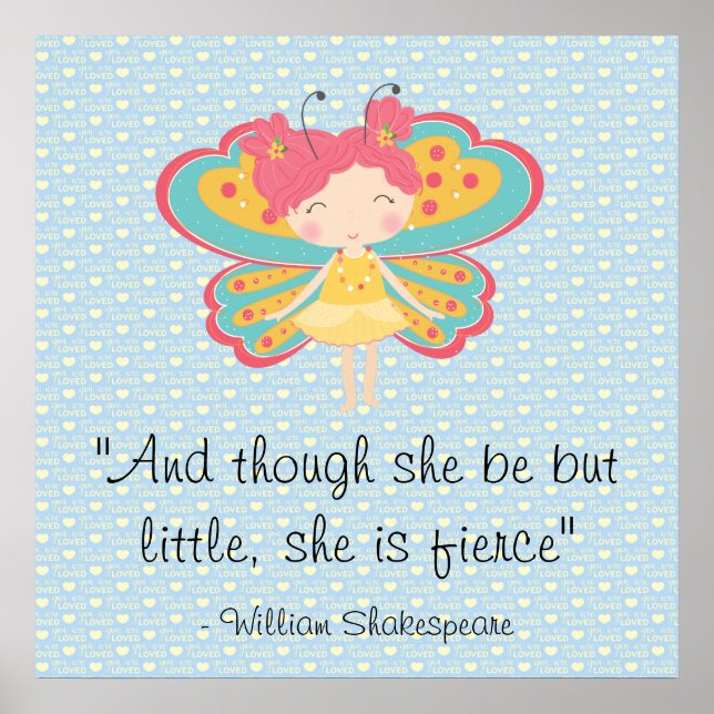 Poster de la petite et fierce papillon (Devant)