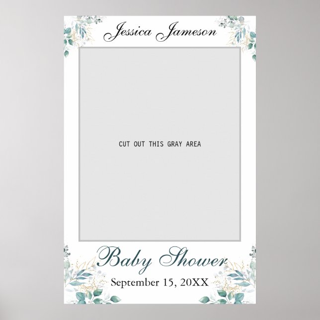 Poster de la photo baby shower (Devant)