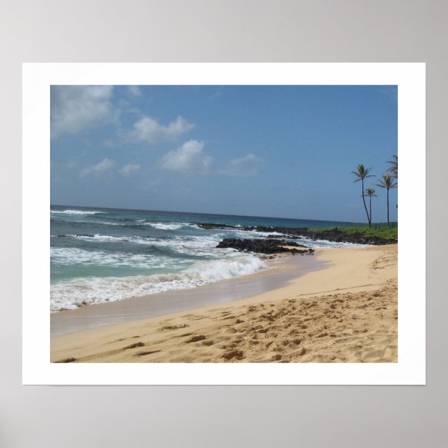 Poster de la plage de Kauai (Devant)