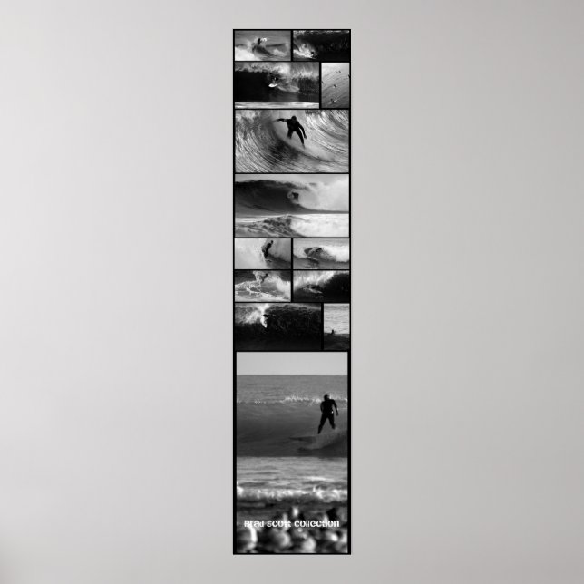 Poster de la porte de surf Big Wave (Devant)