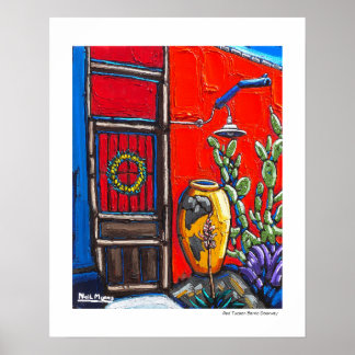 Poster de la porte rouge Tucson Barrio