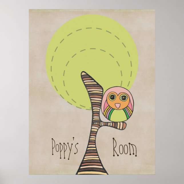 Poster de la pouponnière de l'arbre-hibou (Devant)