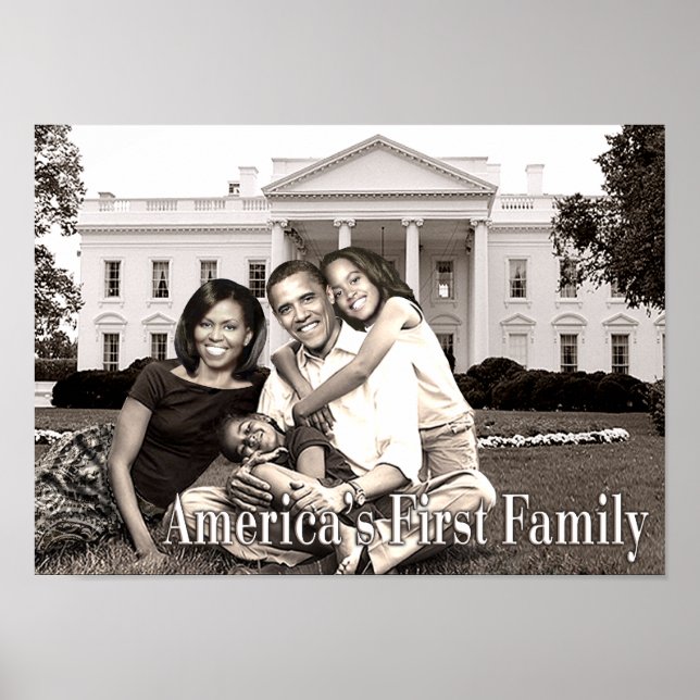 Poster de la première famille aux États-Unis (Devant)