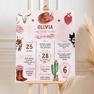 Poster de la première fille de rodéo Anniversaire