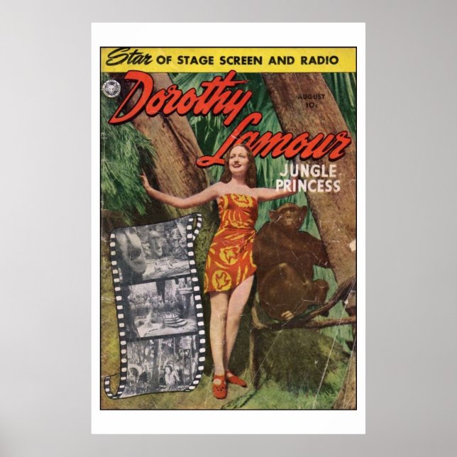 Poster de la princesse Dorothy Lamour Jungle (Devant)