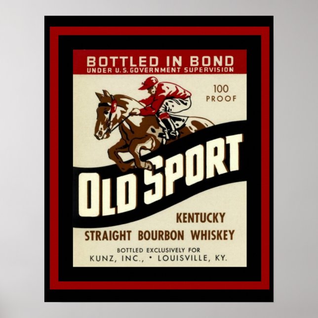 Poster de la publicité pour Whiskey Old Sport (Devant)