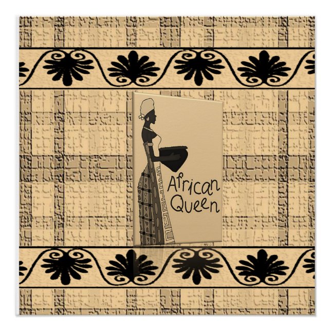 Poster de la reine africaine (Devant)