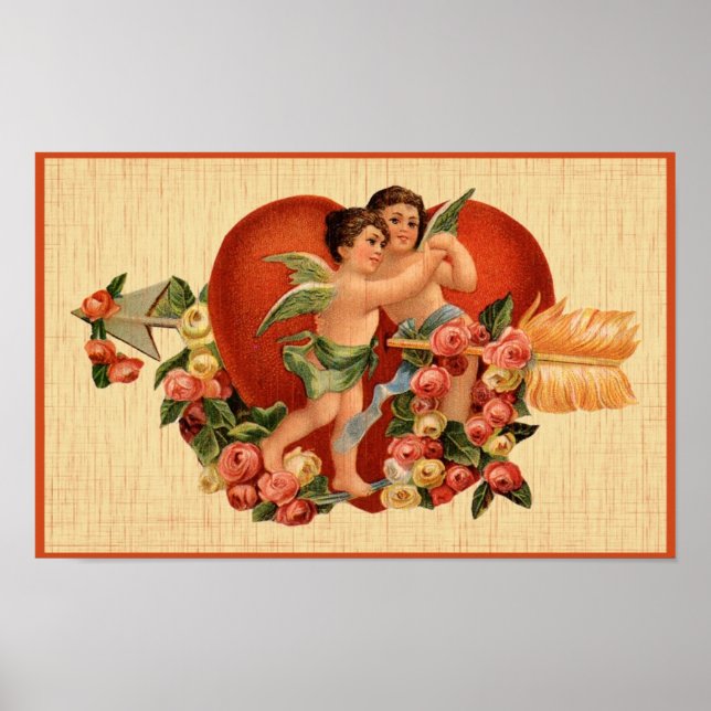 Poster de la Saint Valentin vintage (Devant)