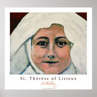 Poster de la sainte Thérèse de Lisieux