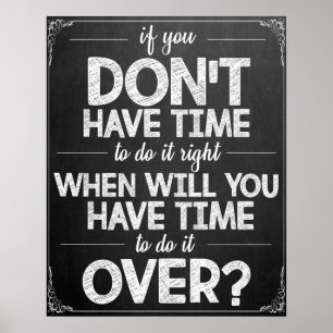 Poster de la salle de classe en tableau noir