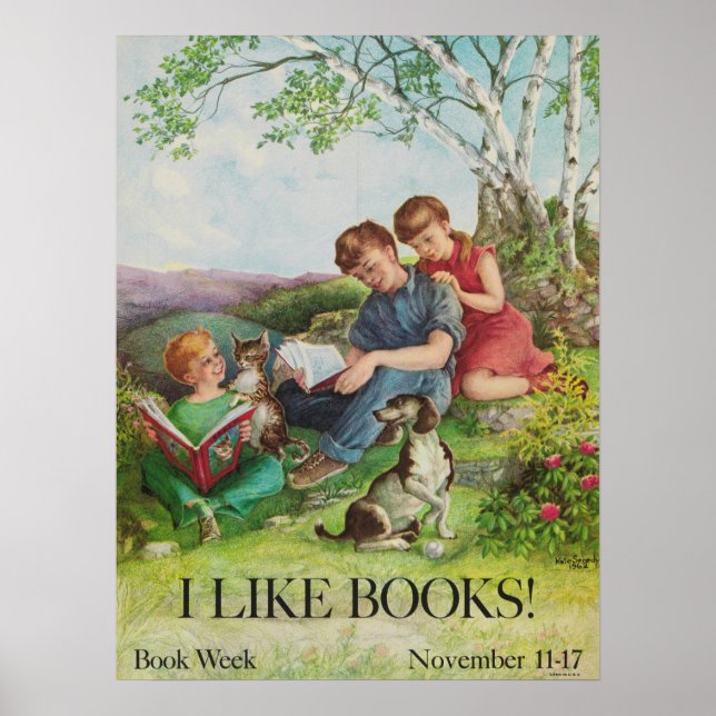 Poster de la Semaine du livre pour enfants 1962 (Devant)