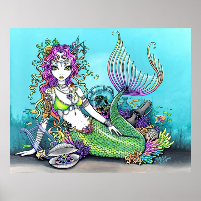 Poster de la sirène lyra Tropical Rainbow (Devant)