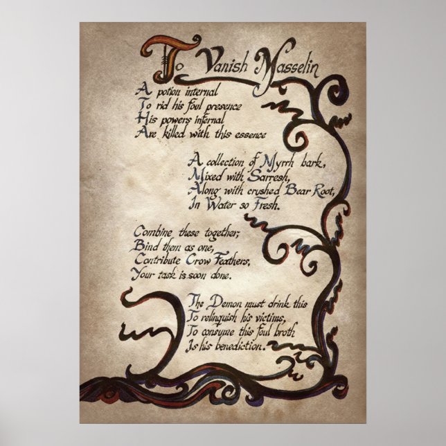 Poster de la soirée sorcière cool (Devant)