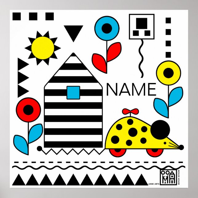 Poster de la souris et de la maison de Wheelie - p (Devant)