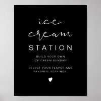 Poster de la station de crème glacée moderne JOVI