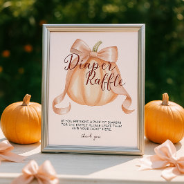 Poster de la table des enseignes citrouille Pink B