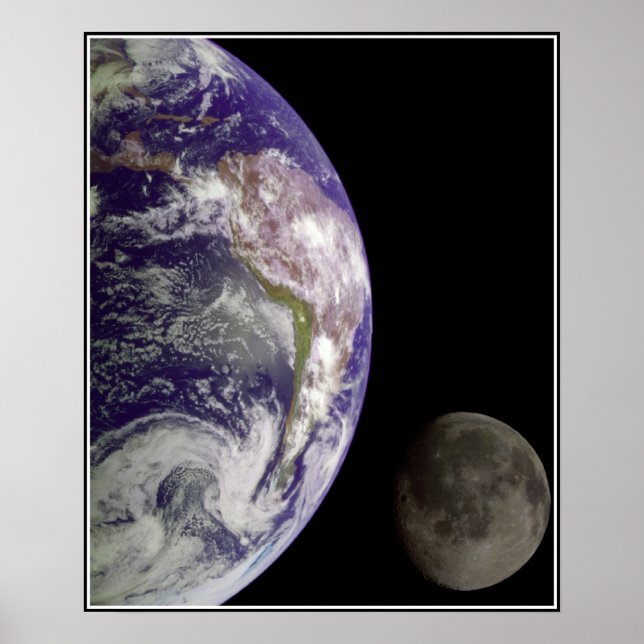 Poster de la Terre et de la Lune (Devant)