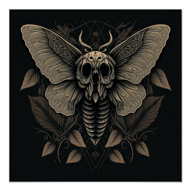 Poster de la tête de mort (Gloss) (Devant)