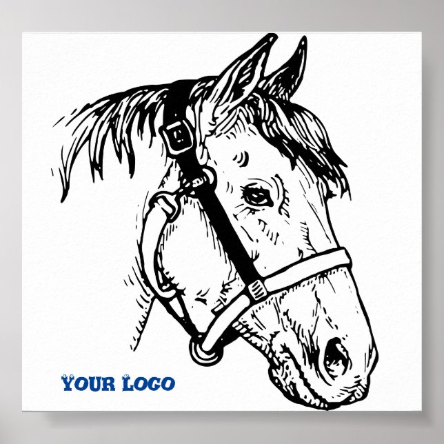 Poster de la tête du cheval (Devant)