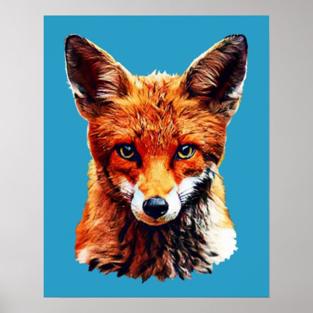 Poster de la tête Red Fox Trendy (Devant)
