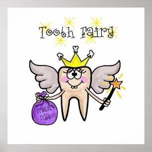 Poster de la Tooth Fairy Funny Personnaliser It!