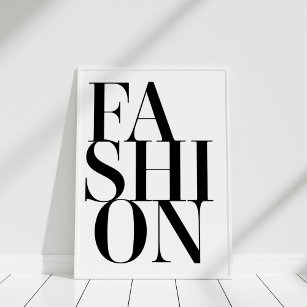 Poster de la typographie minimaliste de mode Impri