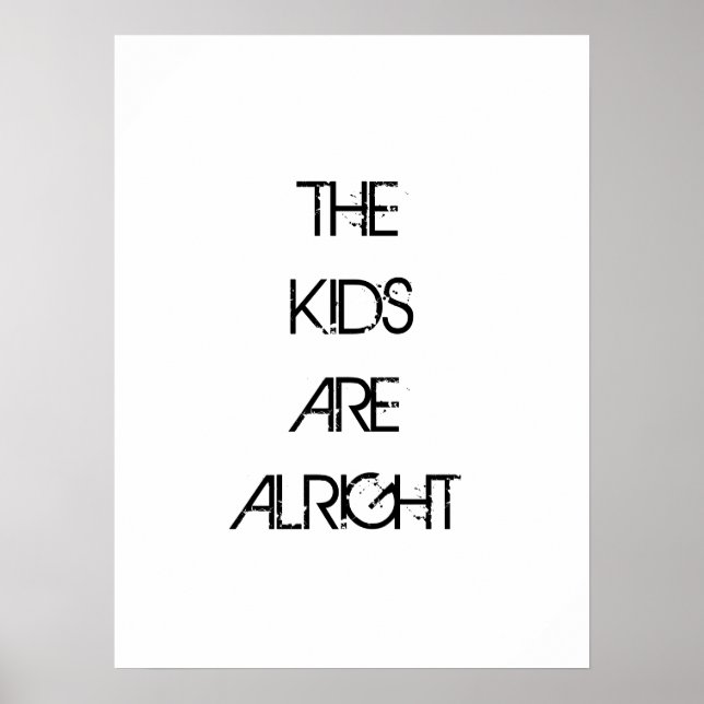 Poster de la typographie pour les enfants (Devant)