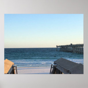 Poster de la vague de plage