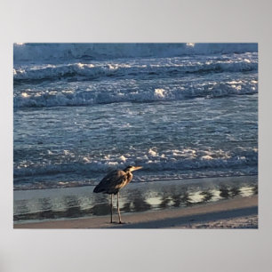 Poster de la vague de plage