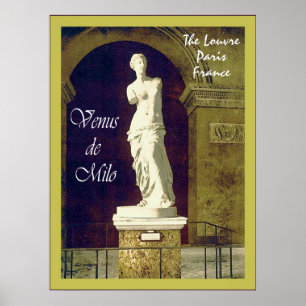 Poster ~ de la Vénus de Milo le cru de ~ de Paris de ~ de